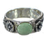 Silver Turquoise Flower Ring Size 7-1/4 YX91594